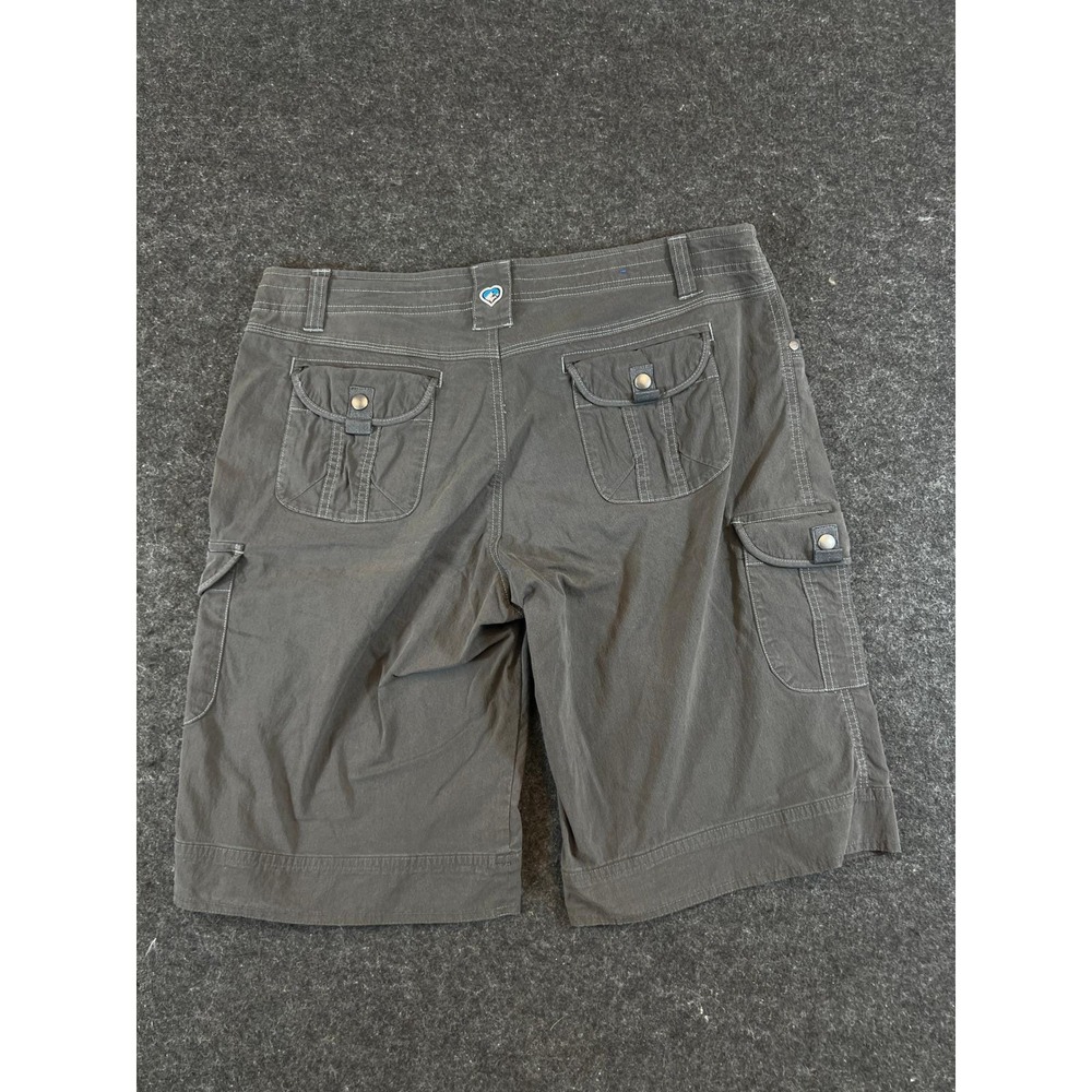 Kuhl Mountain Culture Womens Cargo Shorts Gray Size 14 Hiking Outdoor Stretch